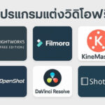 โปรแกรมแต่งวิดีโอฟรี